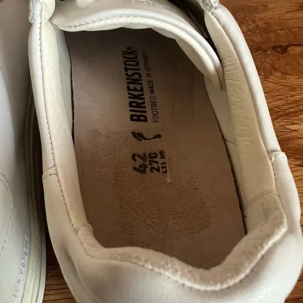 Birkenstock Bend Low Leather White Shoes Size 11